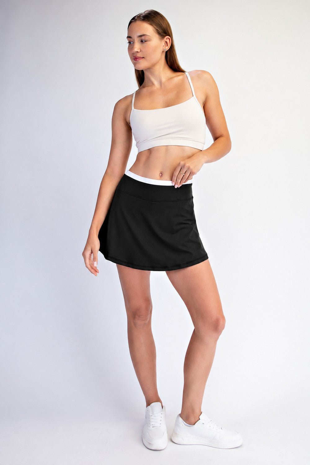 Double Serve Layered Waist Active Skort - Westly
