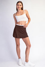 Double Serve Layered Waist Active Skort - Westly