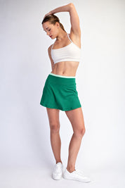 Double Serve Layered Waist Active Skort - Westly