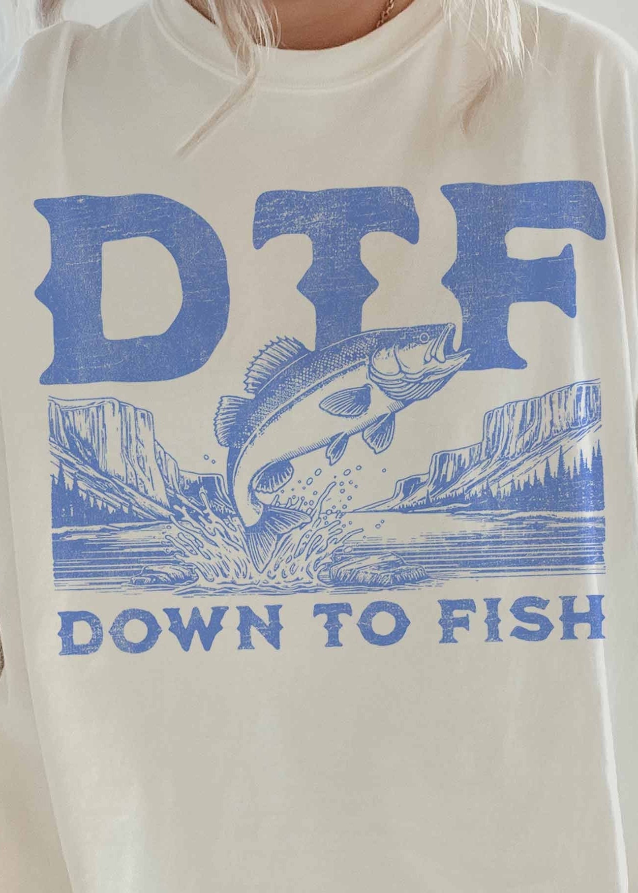 Down To Fish Oversized Graphic Tee - Westly