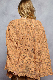 Dream On Open Knit Chenille Cardigan - Westly