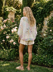 Dreamweaver Oversized Batwing Sleeve Crochet Cardigan - Westly