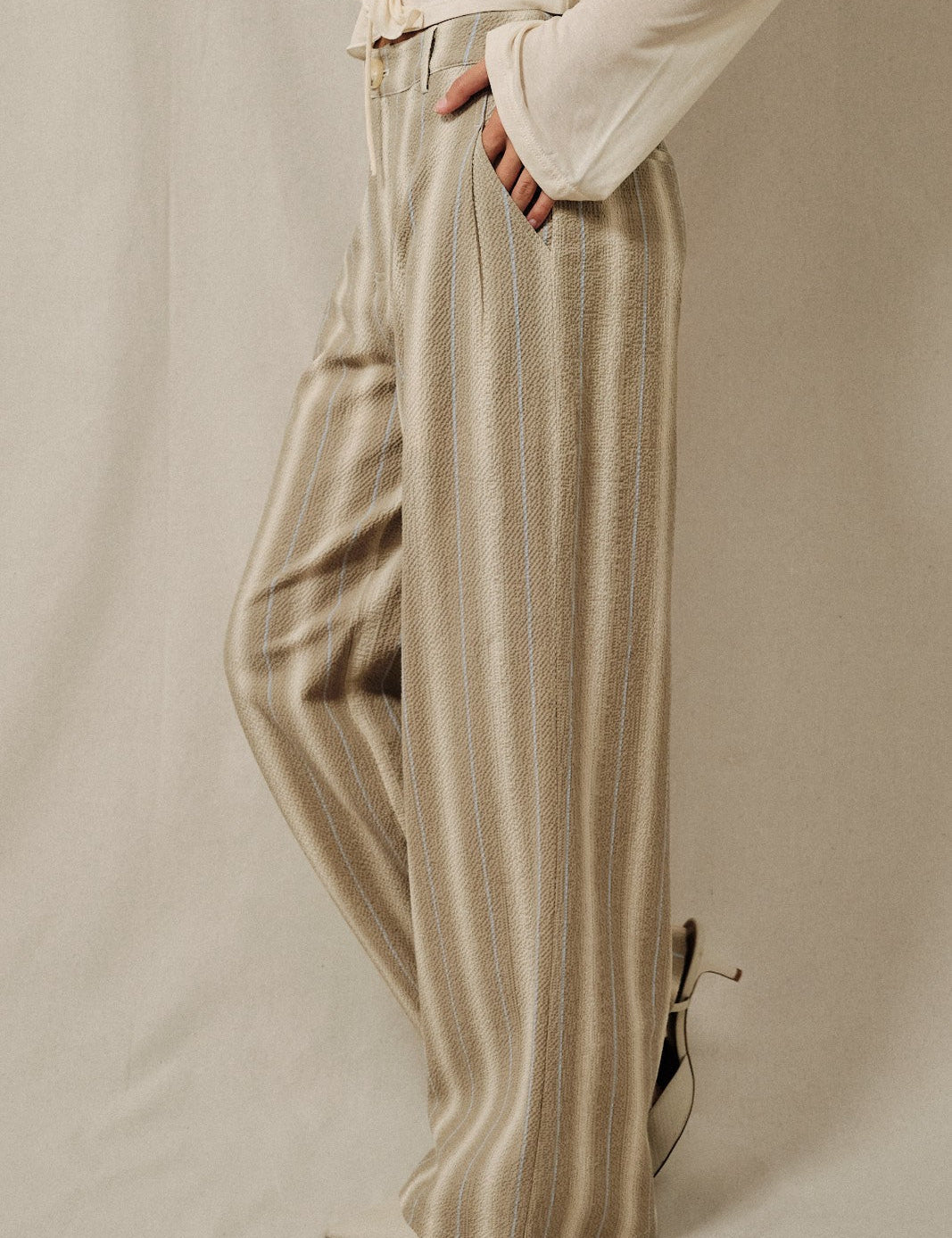 Dress Code Seersucker Striped Pants - Westly