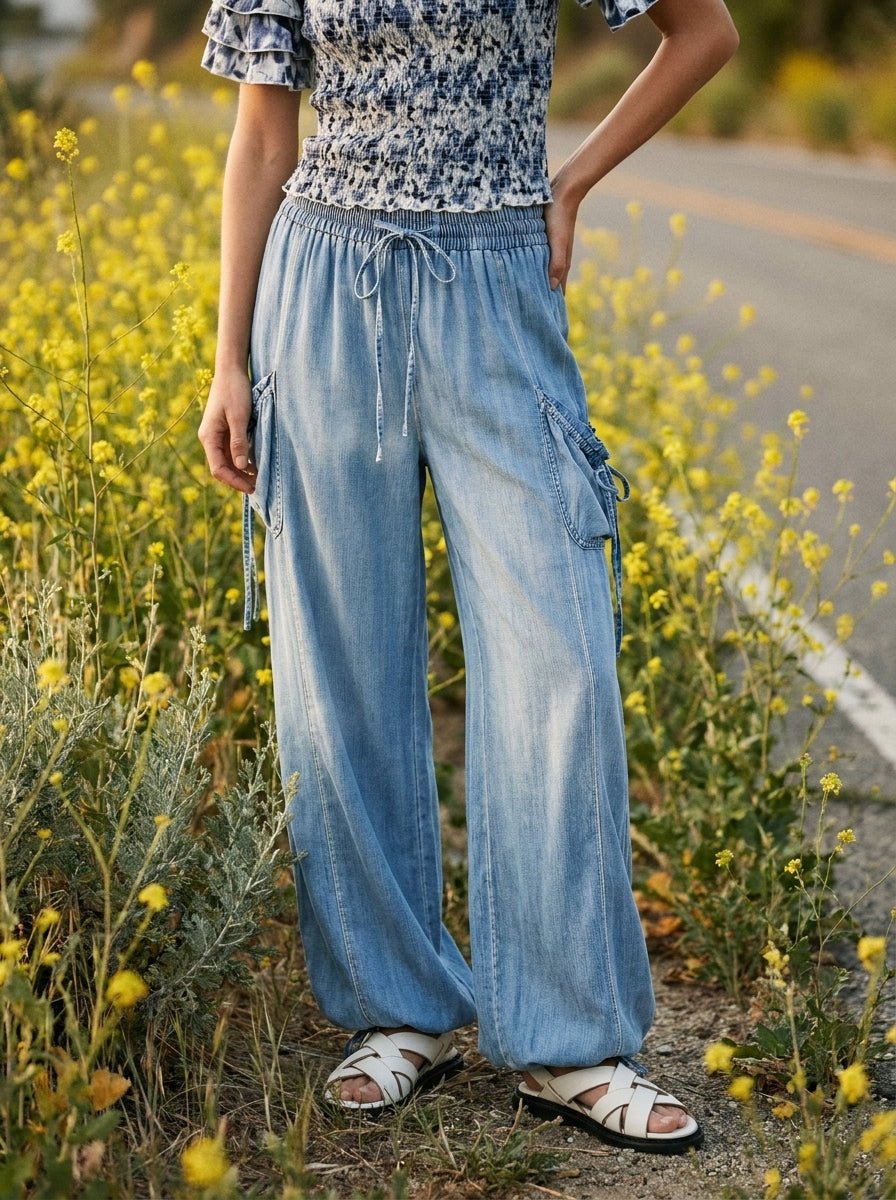 Drifter Washed Chambray Utility Pants - Westly