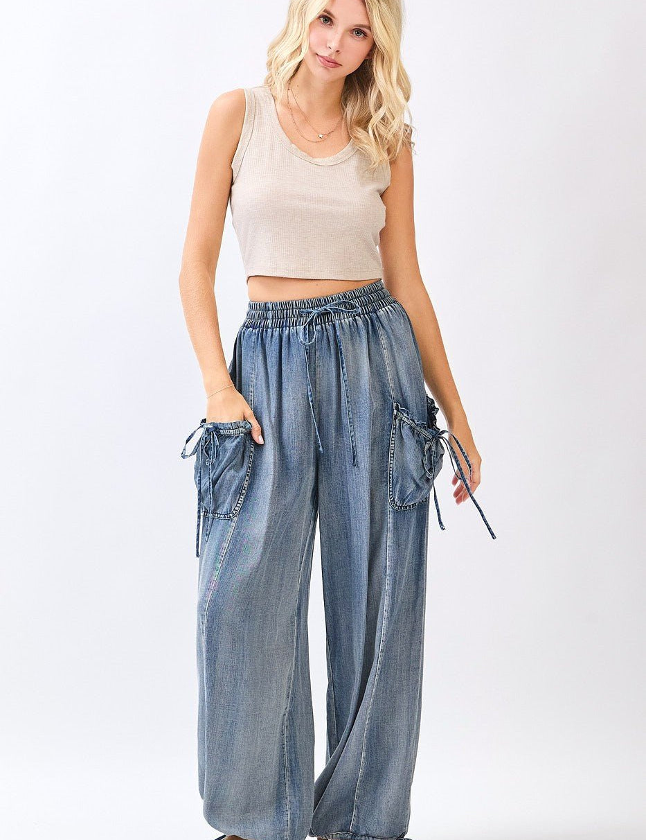 Drifter Washed Chambray Utility Pants - Westly