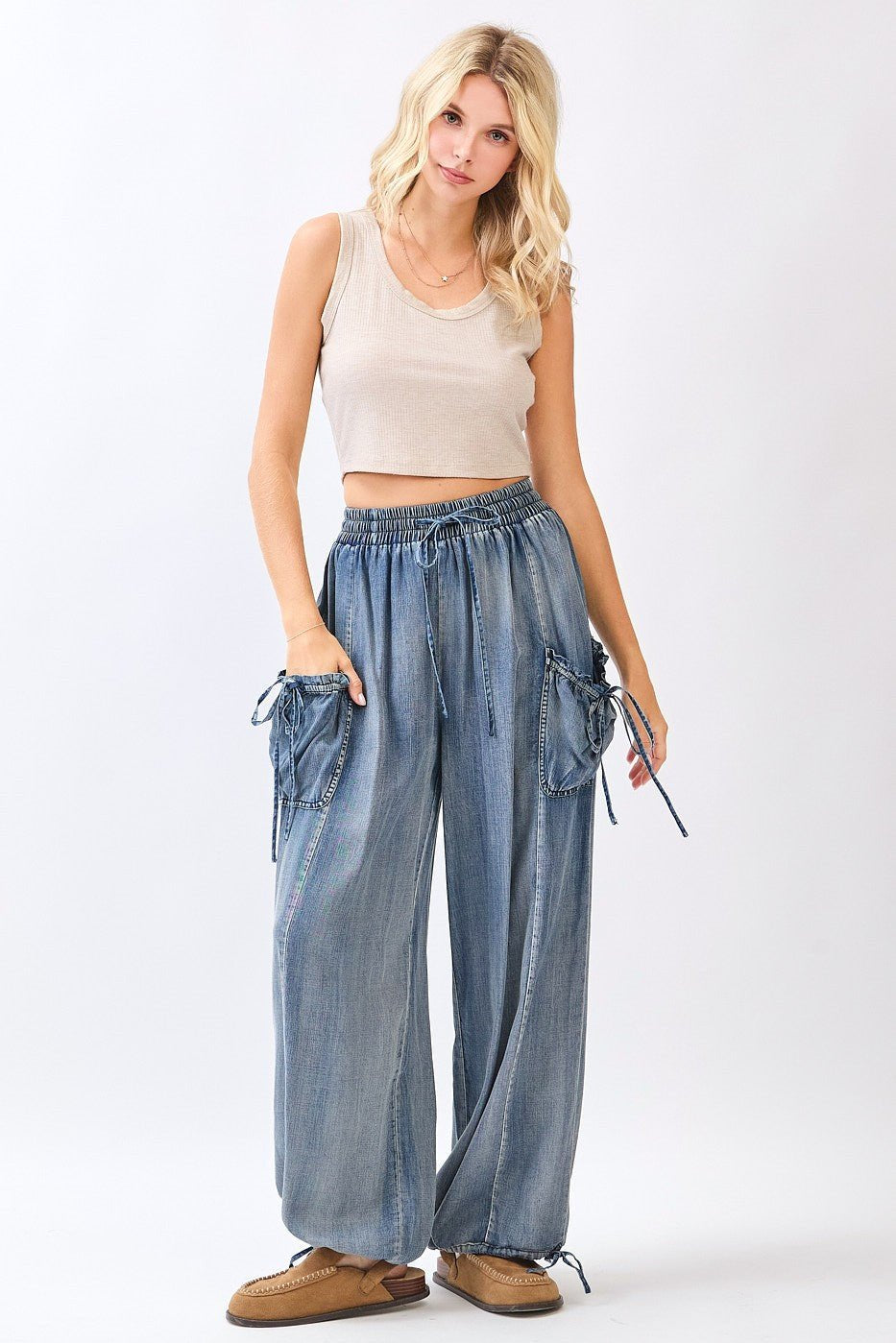 Drifter Washed Chambray Utility Pants - Westly