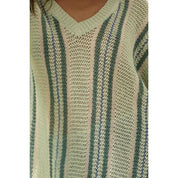 Driftwood Crochet - Knit Oversized V - Neck Sweater - Westly