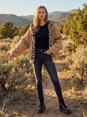 Driggs Leopard Sherpa Zip-Up Hoodie - Westly