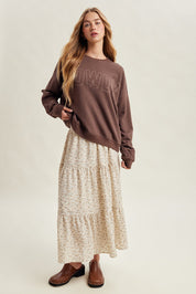 Dustlight Smocked Tiered Midi Skirt - Westly