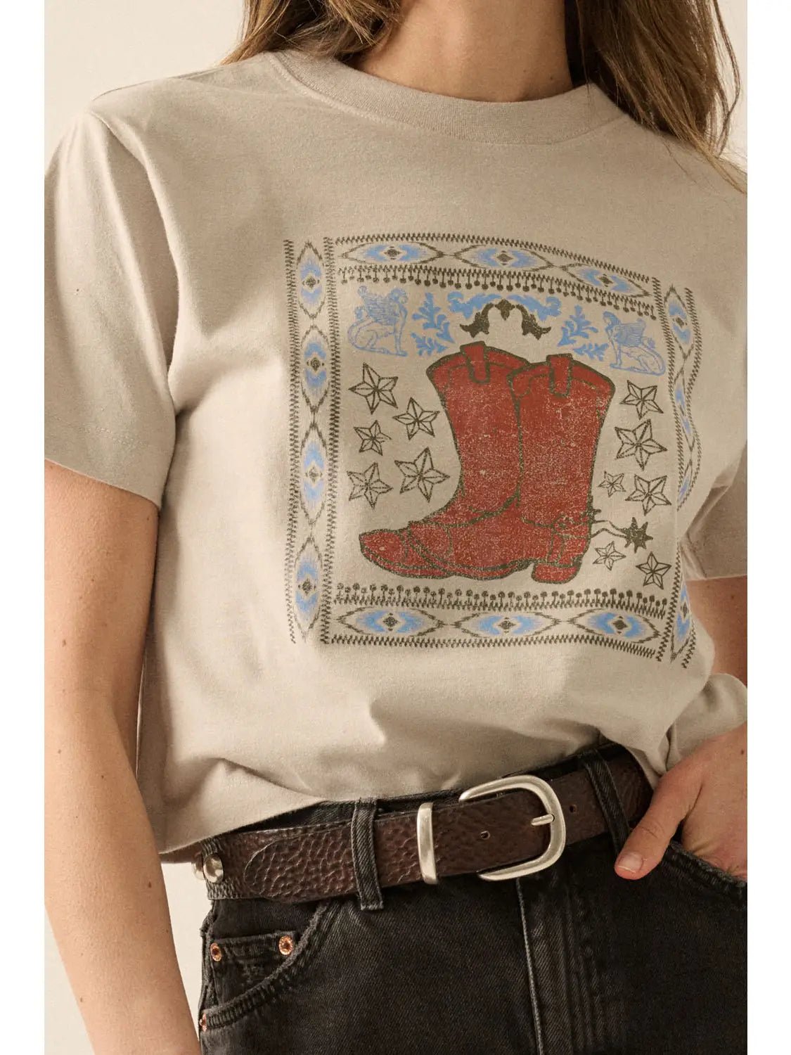 Dusty Trails Vintage - Print Graphic Tee - Westly