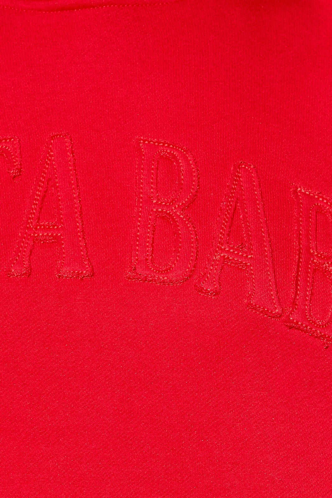 Eartha Embroidered Oversized Hoodie in Red — product photo 10