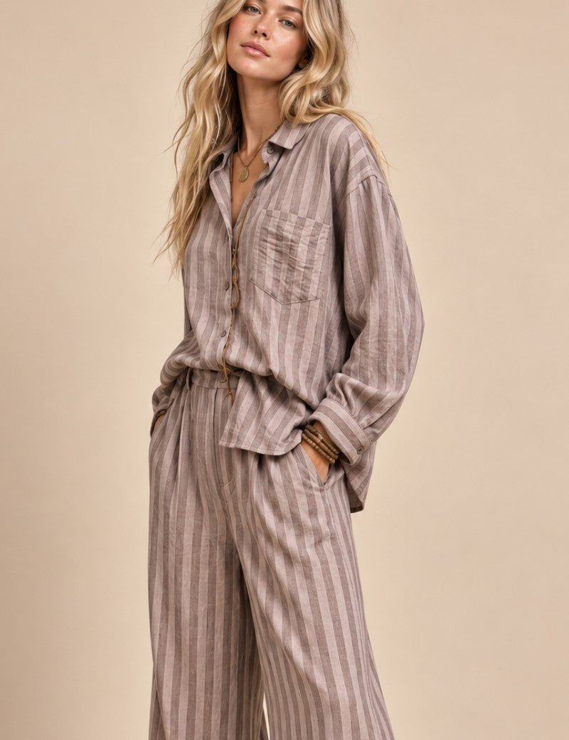 Eastport Striped Button-Down Shirt - Westly