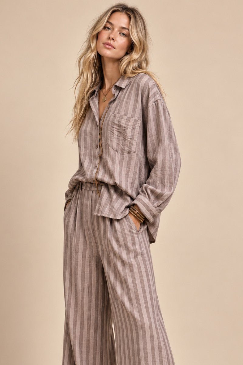 Eastport Striped Button-Down Shirt - Westly