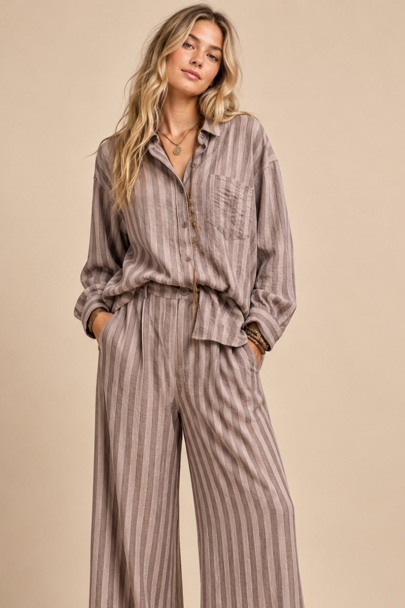 Eastport Striped Button-Down Shirt - Westly