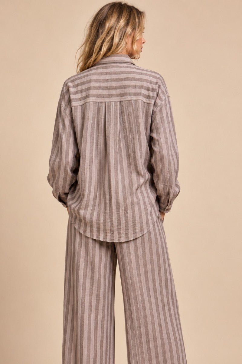 Eastport Striped Button-Down Shirt - Westly