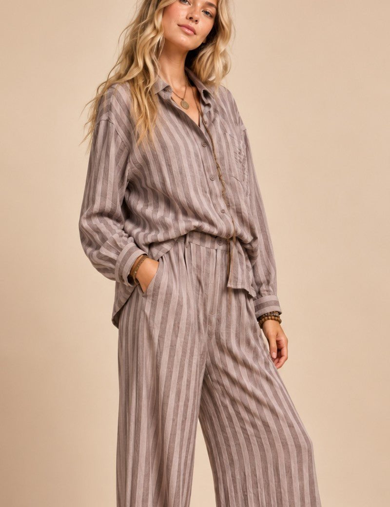 Eastport Striped Button-Down Shirt - Westly