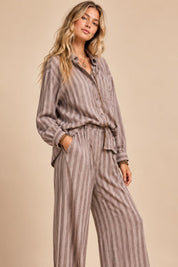 Eastport Striped Button-Down Shirt - Westly