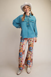 Easy Street Washed Thermal Knit Top - Westly