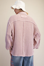 Easy Street Washed Thermal Knit Top - Westly