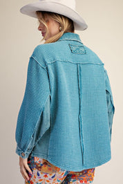 Easy Street Washed Thermal Knit Top - Westly