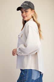 Easy Street Washed Thermal Knit Top - Westly