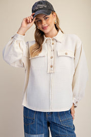 Easy Street Washed Thermal Knit Top - Westly