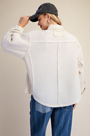 Easy Street Washed Thermal Knit Top - Westly