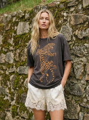 Easy Tiger Oversized Vintage - Wash Graphic Tee - Westly