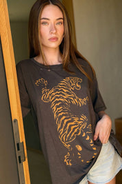 Easy Tiger Oversized Vintage - Wash Graphic Tee - Westly