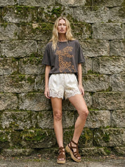 Easy Tiger Oversized Vintage - Wash Graphic Tee - Westly