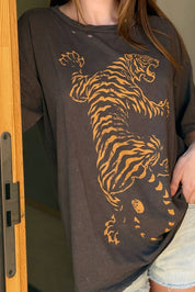 Easy Tiger Oversized Vintage - Wash Graphic Tee - Westly