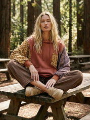 Eleanor Quilt Patch Terry Hoodie - Westly