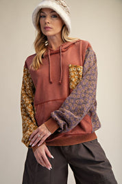 Eleanor Quilt Patch Terry Hoodie - Westly