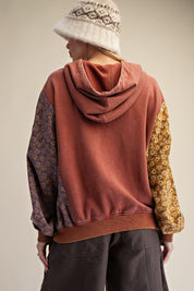 Eleanor Quilt Patch Terry Hoodie - Westly