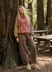 Eleanor Quilt Patch Terry Hoodie - Westly
