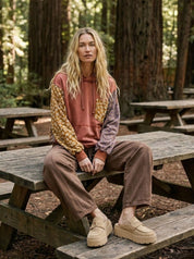Eleanor Quilt Patch Terry Hoodie - Westly