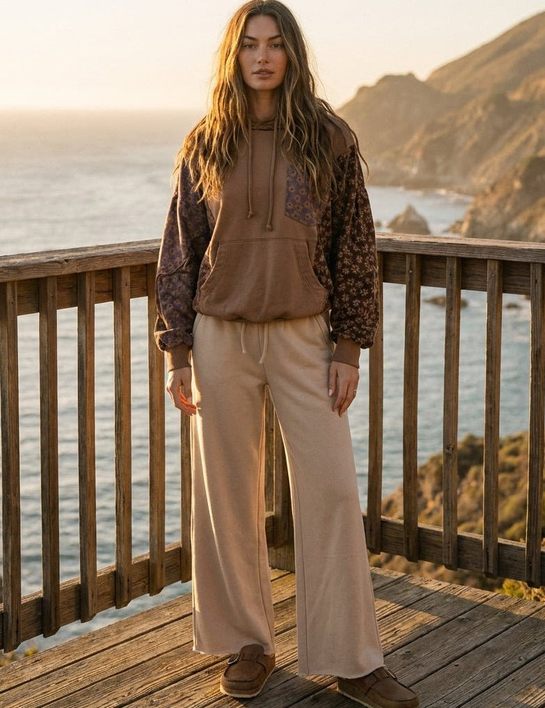 Eleanor Quilt Patch Terry Hoodie - Westly