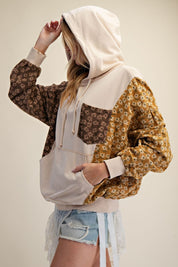 Eleanor Quilt Patch Terry Hoodie - Westly