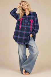 Electric Avenue Neon Accent Plaid Shirt - Westly