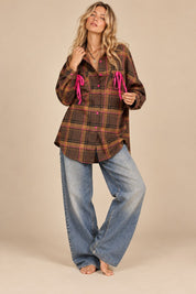 Electric Avenue Neon Accent Plaid Shirt - Westly