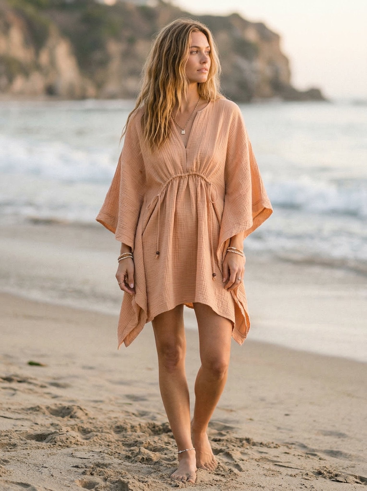 Elowen Gauze Kaftan Cover - Up Dress - Westly