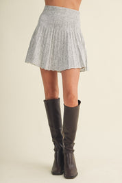 Elsa Plissé Knit Skirt - Westly