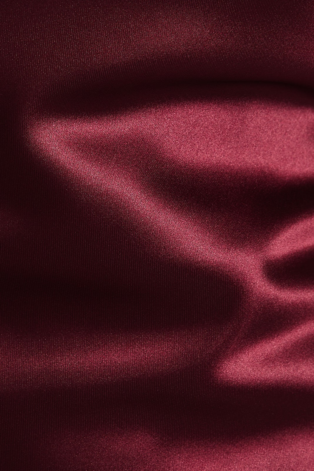 Elysian Scarf Satin Midi Dress - Burgundy
