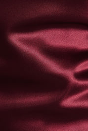 Elysian Scarf Satin Midi Dress - Burgundy