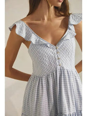 Emma Heart Gingham Maxi Dress - Westly