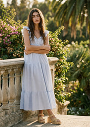 Emma Heart Gingham Maxi Dress - Westly