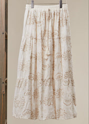 Estelle Floral Embroidered Maxi Skirt - Westly