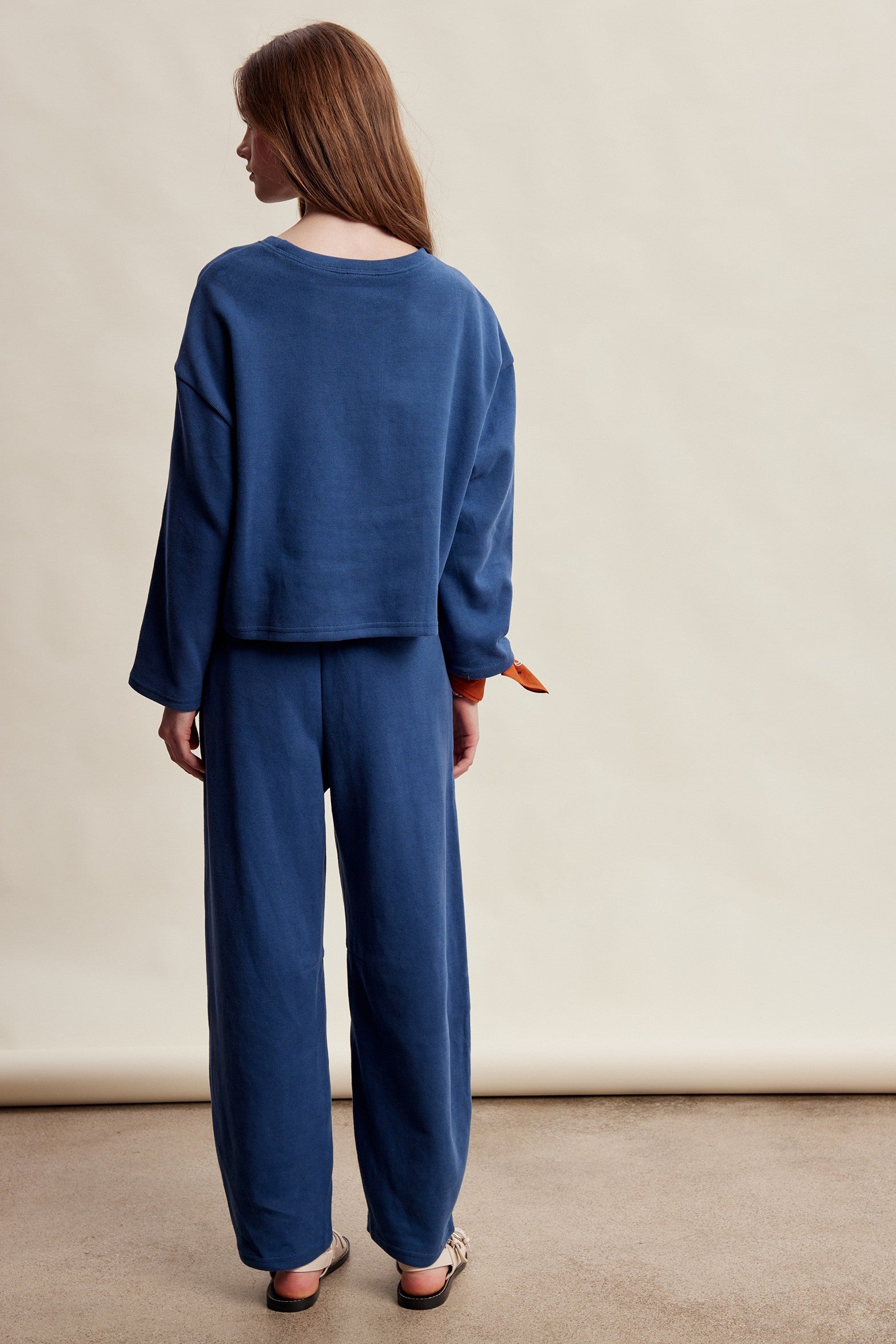Etta Stretch Knit Lounge Set - Denim