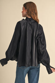 Evening Post Satin Tie Back Blouse - Westly