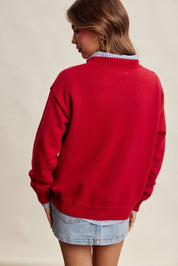Evergreen Embroidered Christmas Sweater - Westly